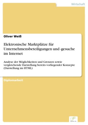 Elektronische Marktplätze für Unternehmensbeteiligungen und -gesuche im Internet