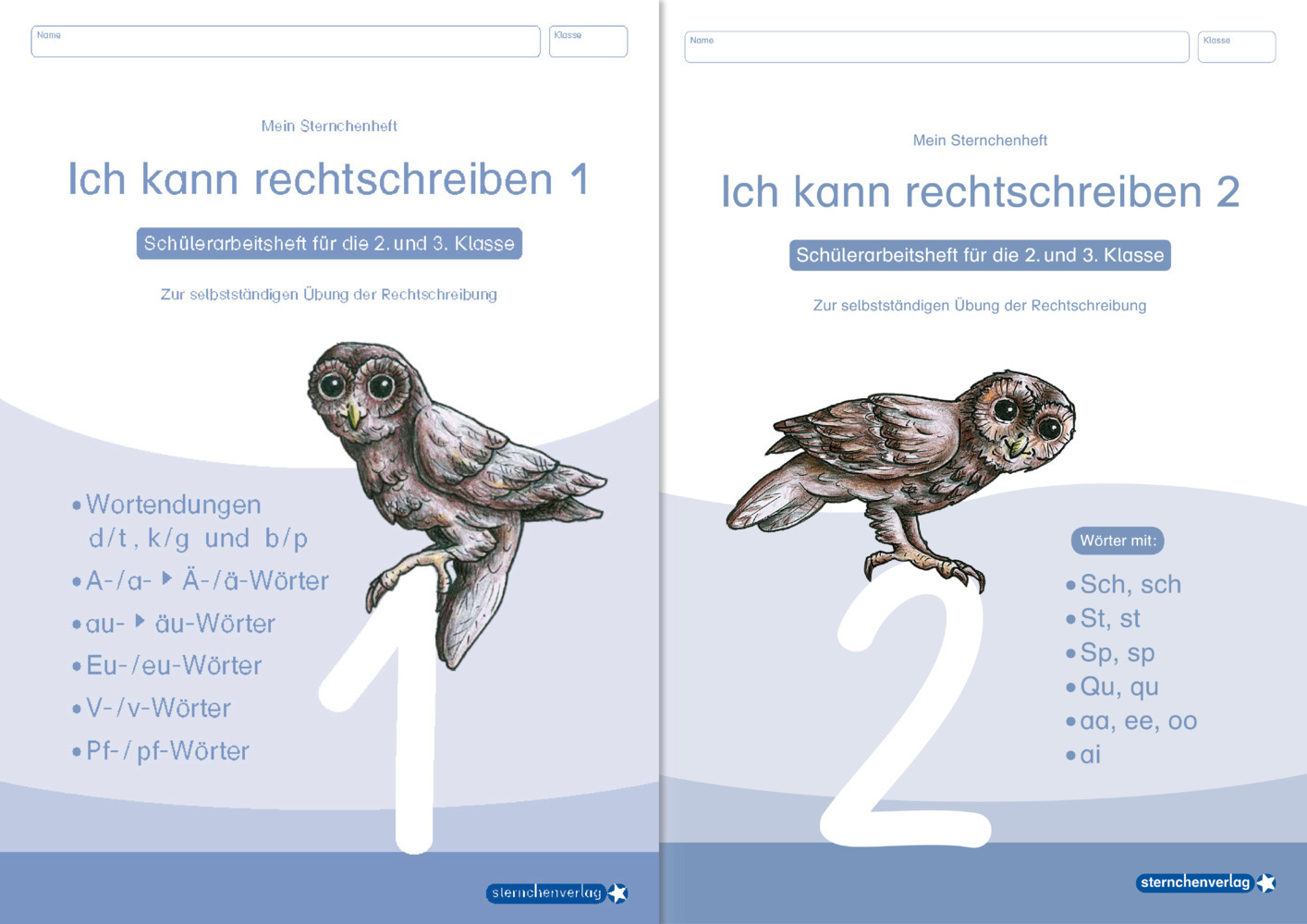 Ich kann rechtschreiben 1 und 2 - Schülerarbeitshefte für die 2. und 3. Klasse - neues Design. H.1+2 main product photo