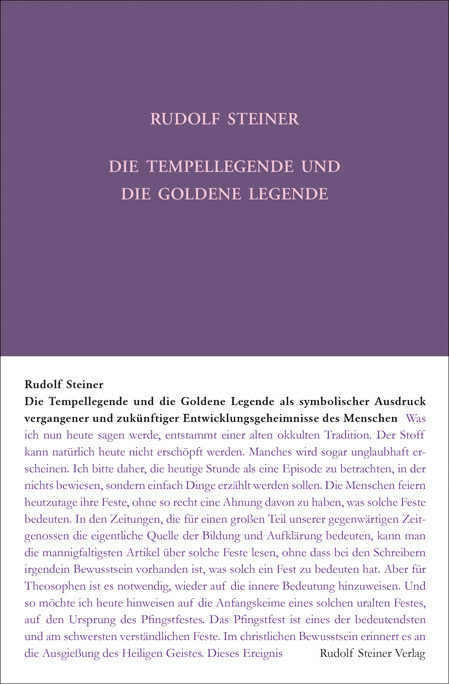 Die Tempellegende und die Goldene Legende als symbolischer Ausdruck vergangener und zukünftiger Entwickelungsgeheimnisse des Menschen main product photo