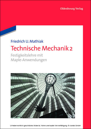 Festigkeitslehre mit Maple-Anwendungen main product photo