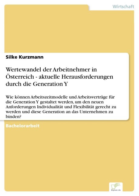 Wertewandel der Arbeitnehmer in Österreich - aktuelle Herausforderungen durch die Generation Y main product photo