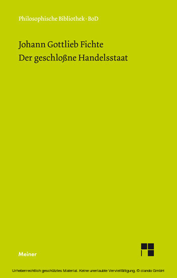 Der geschlossne Handelsstaat main product photo
