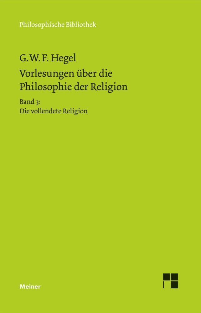 Vorlesungen über die Philosophie der Religion. Teil 3 main product photo