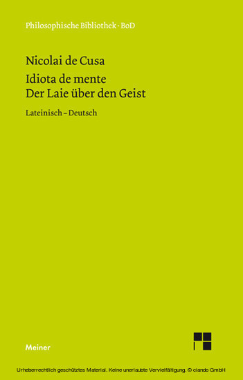 Idiota de mente. Der Laie über den Geist main product photo