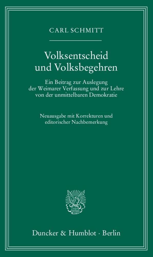Volksentscheid und Volksbegehren main product photo