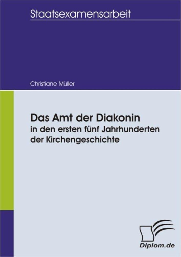 Das Amt der Diakonin in den ersten fünf Jahrhunderten der Kirchengeschichte main product photo