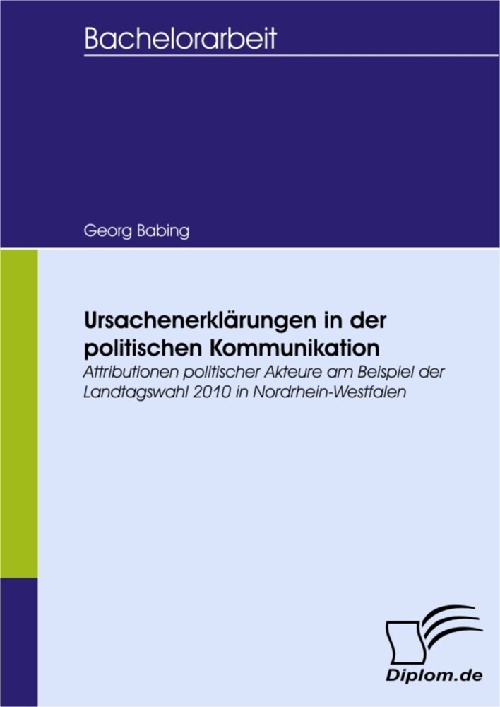 Ursachenerklärungen in der politischen Kommunikation main product photo