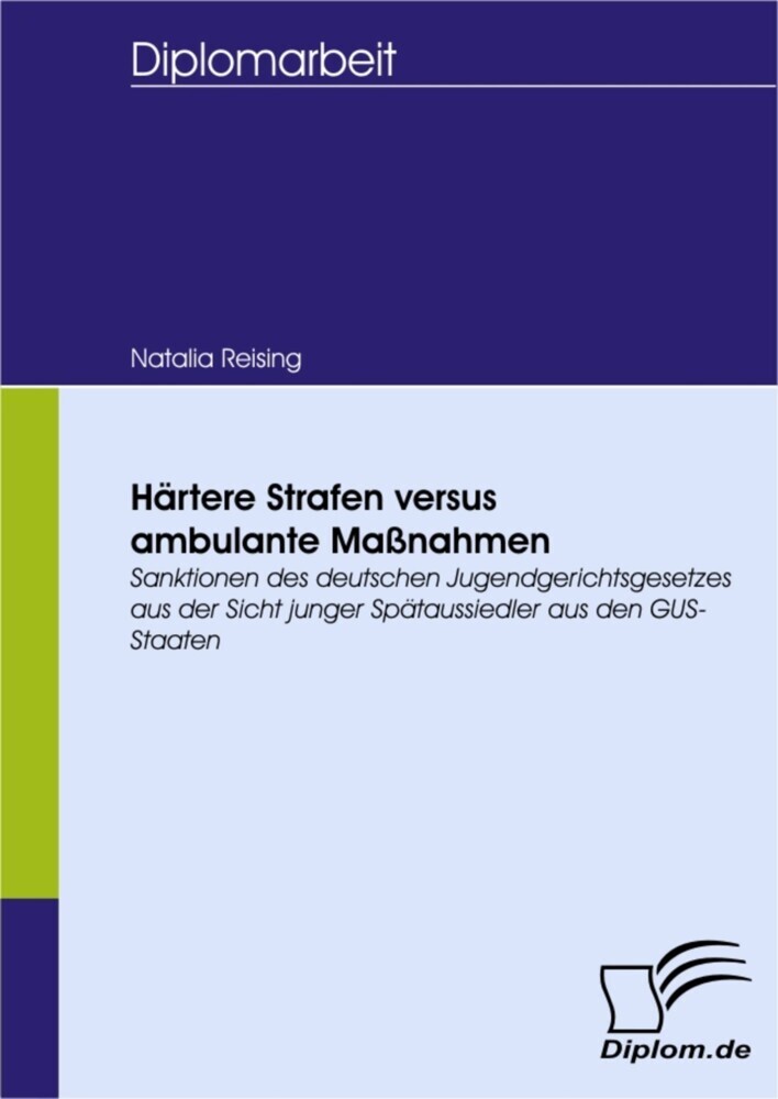 Härtere Strafen versus ambulante Maßnahmen main product photo