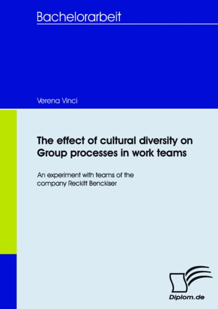 The effect of cultural diversity on group processes in work teams main product photo