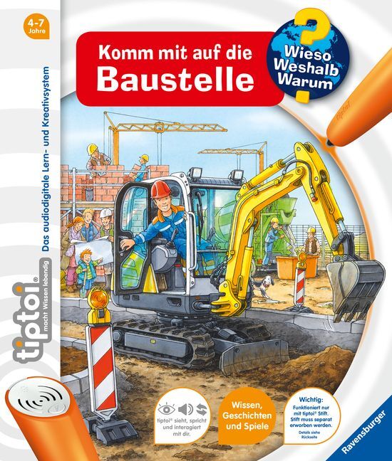 tiptoi® Wieso? Weshalb? Warum? - Komm mit auf die Baustelle main product photo