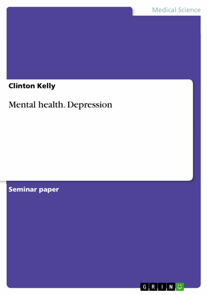 Mental health. Depression main product photo