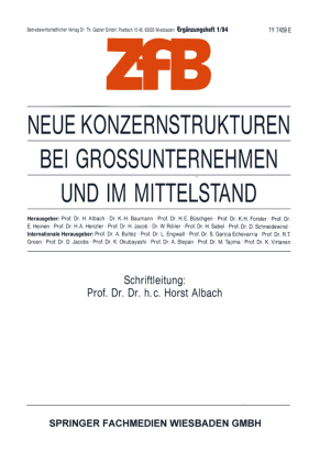 Neue Konzernstrukturen bei Großunternehmen und im Mittelstand