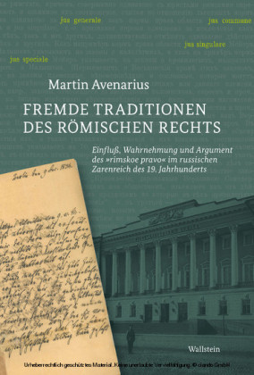 Fremde Traditionen des römischen Rechts
