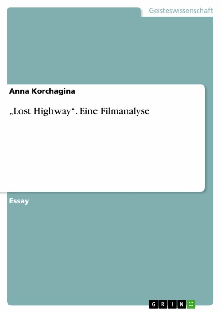 'Lost Highway'. Eine Filmanalyse main product photo
