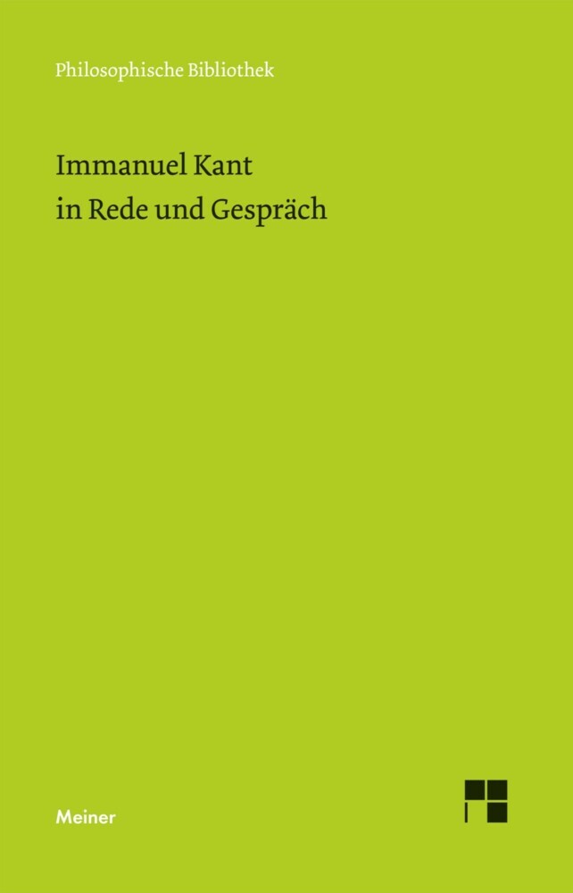 Immanuel Kant in Rede und Gespräch main product photo