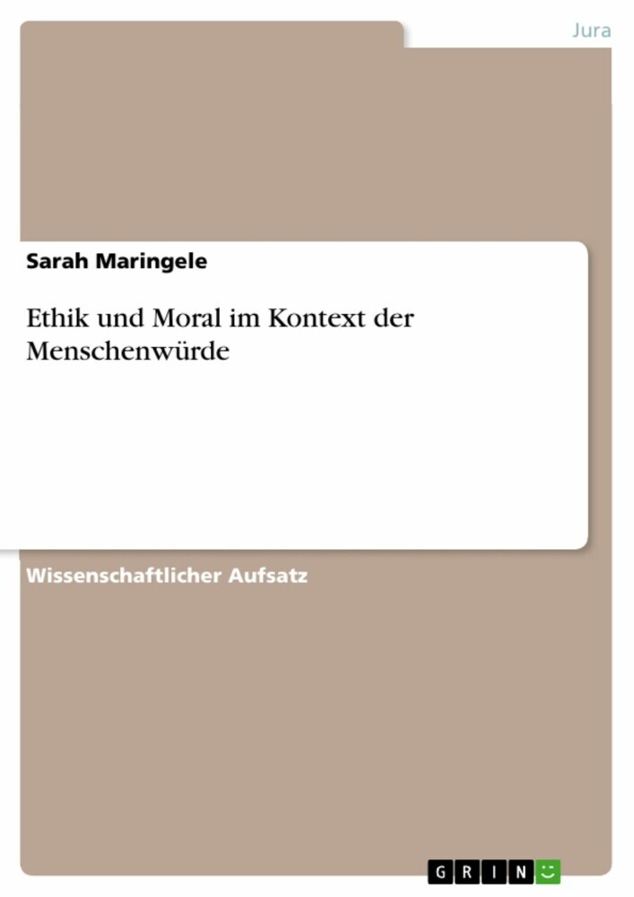 Ethik und Moral im Kontext der Menschenwürde main product photo