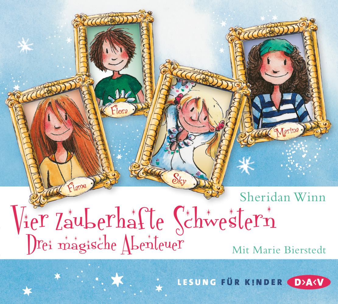 Vier zauberhafte Schwestern - Drei magische Abenteuer, 6 Audio-CD main product photo