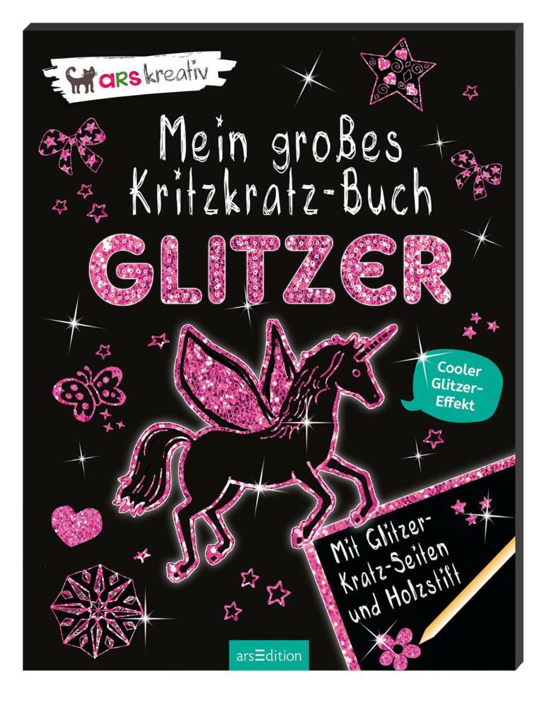 Mein großes Kritzkratz-Buch Glitzer main product photo