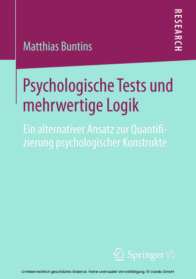 Psychologische Tests und mehrwertige Logik main product photo