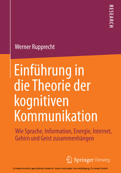Einführung in die Theorie der kognitiven Kommunikation main product photo