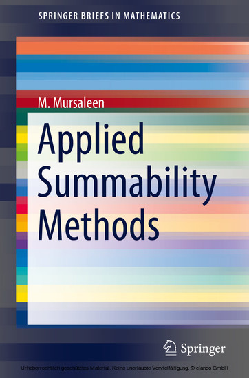 Applied Summability Methods main product photo