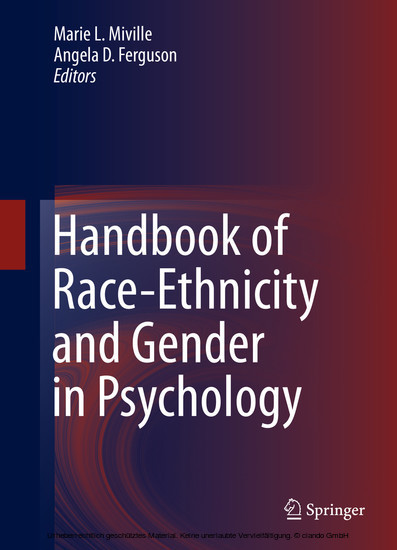 Handbook of Race-Ethnicity and Gender in Psychology main product photo