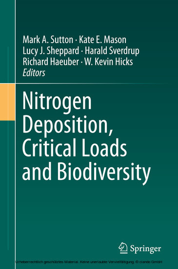 Nitrogen Deposition, Critical Loads and Biodiversity main product photo