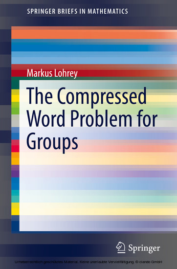 The Compressed Word Problem for Groups main product photo