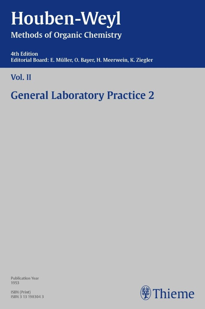 Houben-Weyl Methods of Organic Chemistry Vol. II, 4th Edition main product photo