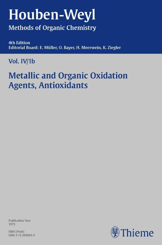 Houben-Weyl Methods of Organic Chemistry Vol. IV/1b, 4th Edition main product photo