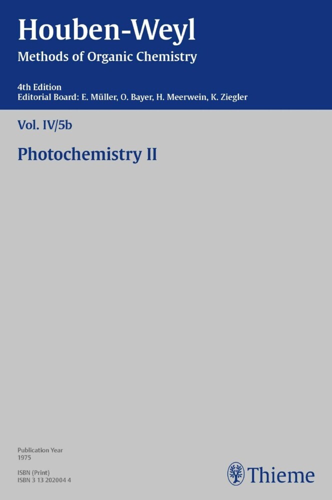 Houben-Weyl Methods of Organic Chemistry Vol. IV/5b, 4th Edition main product photo