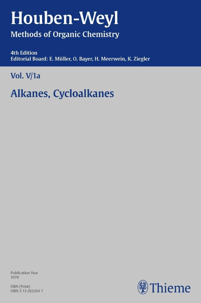 Houben-Weyl Methods of Organic Chemistry Vol. V/1a, 4th Edition main product photo