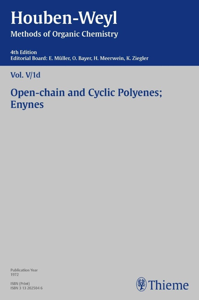 Houben-Weyl Methods of Organic Chemistry Vol. V/1d, 4th Edition main product photo