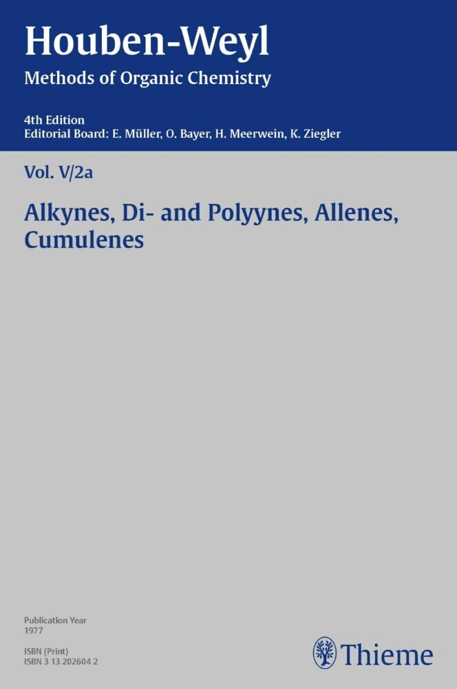 Houben-Weyl Methods of Organic Chemistry Vol. V/2a, 4th Edition main product photo