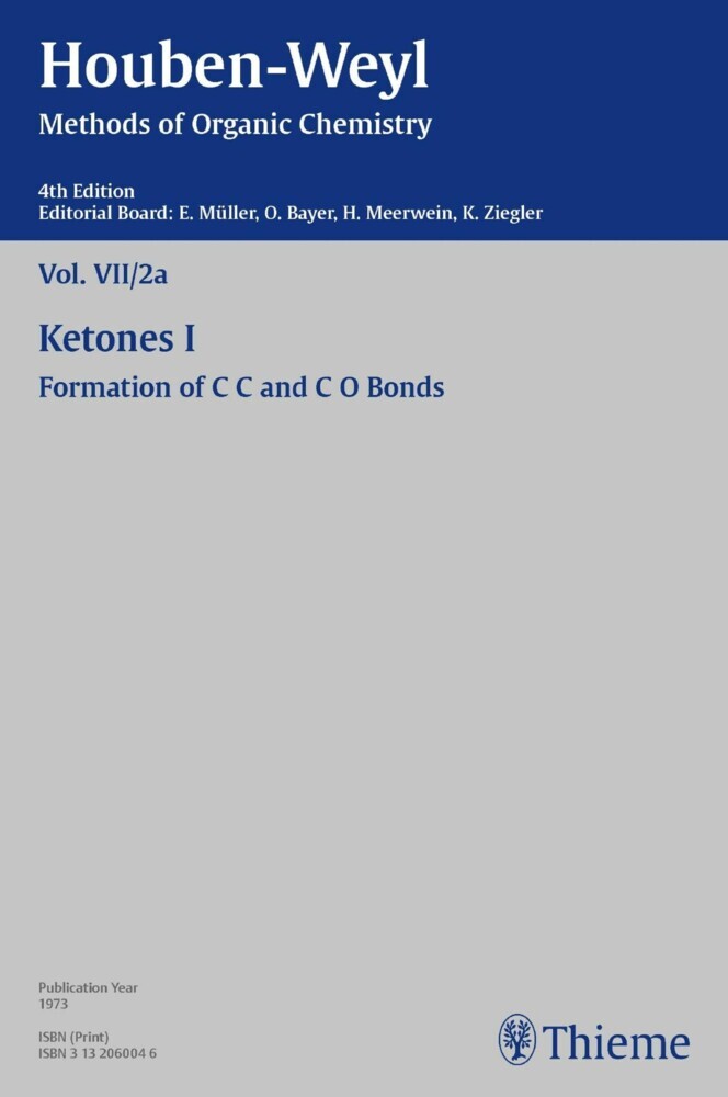 Houben-Weyl Methods of Organic Chemistry Vol. VII/2a, 4th Edition main product photo