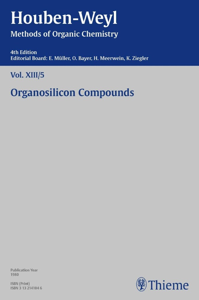 Houben-Weyl Methods of Organic Chemistry Vol. XIII/5, 4th Edition main product photo