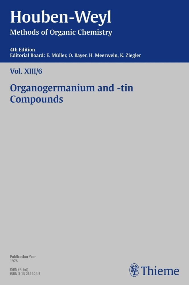 Houben-Weyl Methods of Organic Chemistry Vol. XIII/6, 4th Edition main product photo