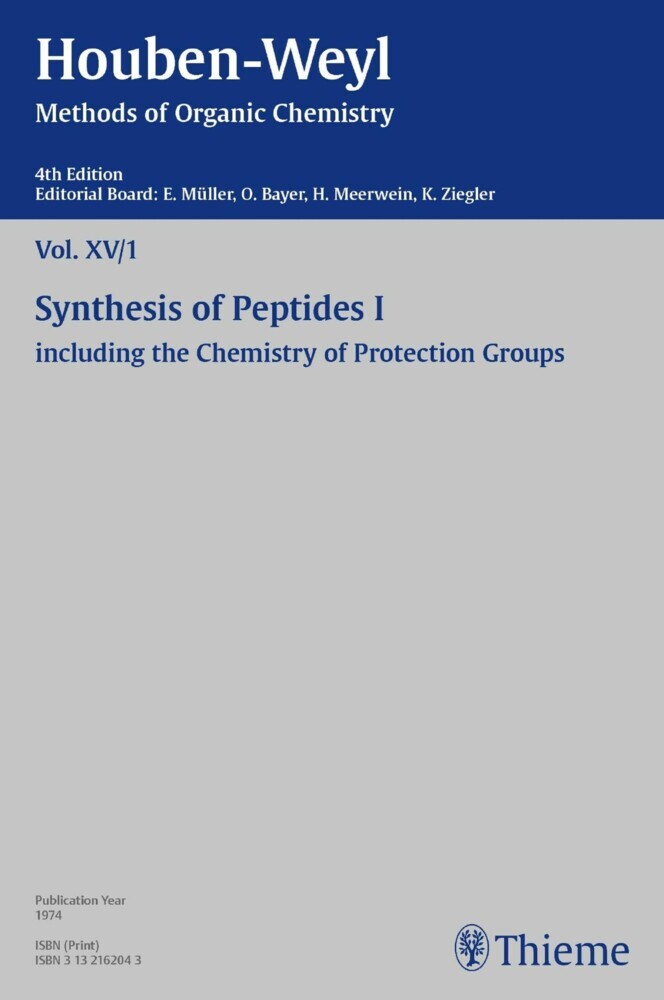 Houben-Weyl Methods of Organic Chemistry Vol. XV/1, 4th Edition main product photo