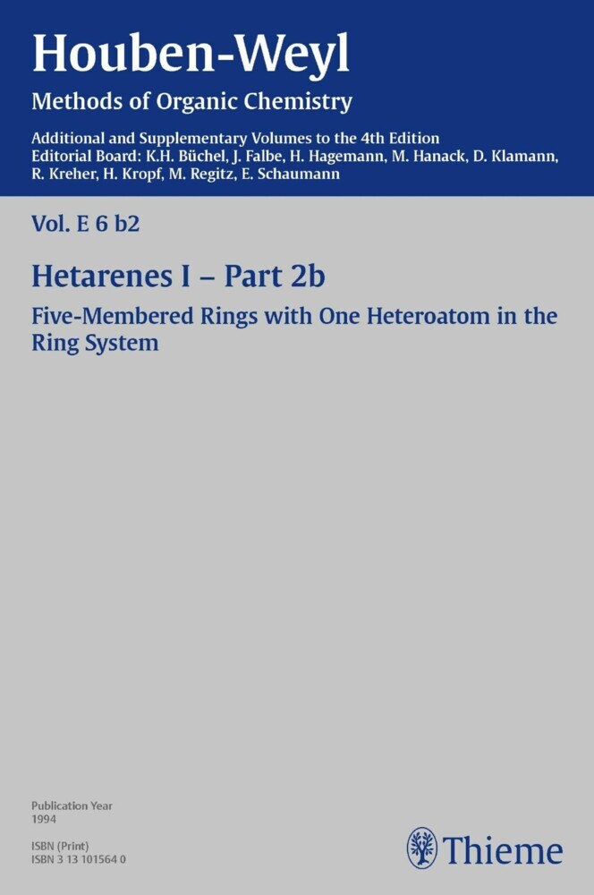 Houben-Weyl Methods of Organic Chemistry Vol. E 6/b2, 4th Edition Supplement main product photo