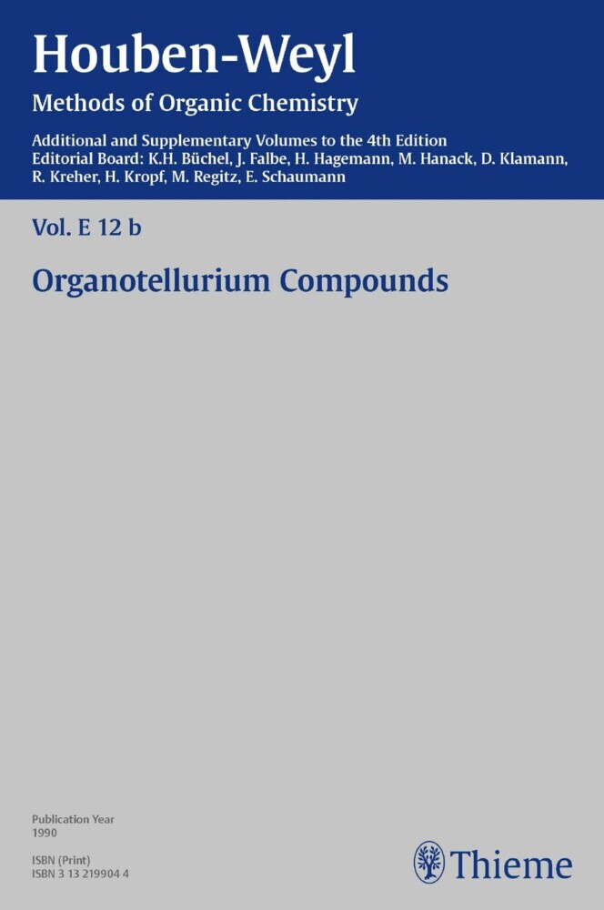 Houben-Weyl Methods of Organic Chemistry Vol. E 12b, 4th Edition Supplement main product photo