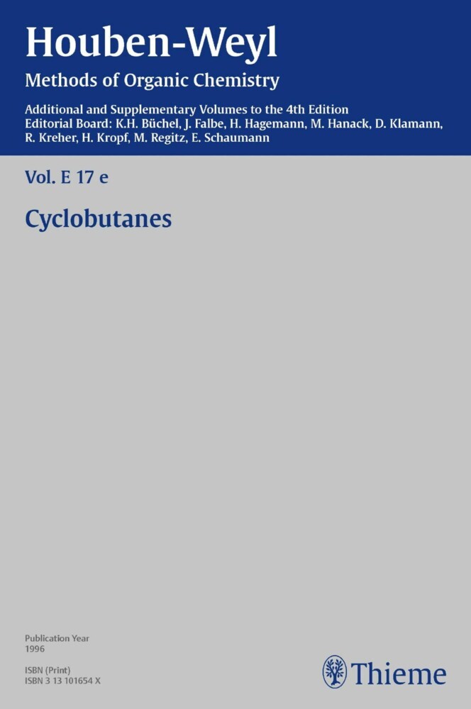 Houben-Weyl Methods of Organic Chemistry Vol. E 17e, 4th Edition Supplement main product photo