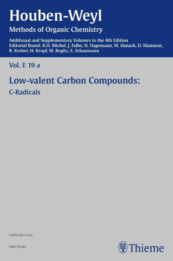 Houben-Weyl Methods of Organic Chemistry Vol. E 19a, 4th Edition Supplement main product photo