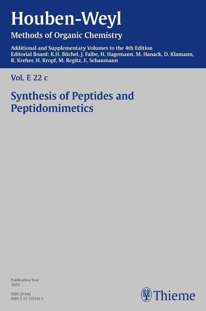 Houben-Weyl Methods of Organic Chemistry Vol. E 22c, 4th Edition Supplement main product photo