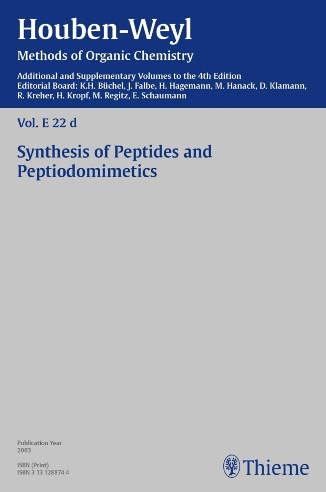 Houben-Weyl Methods of Organic Chemistry Vol. E 22d, 4th Edition Supplement main product photo
