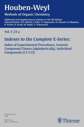Houben-Weyl, Volume E 23a, 4th Edition Supplement