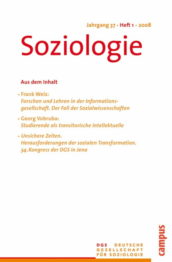 Soziologie 1.2010 main product photo