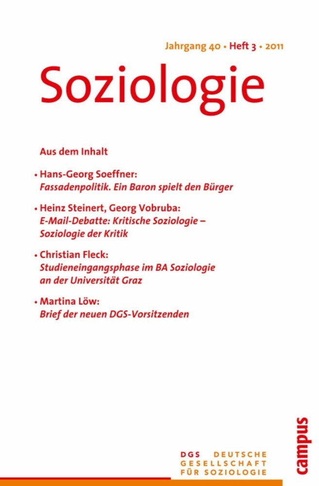 Soziologie 3.2011 main product photo