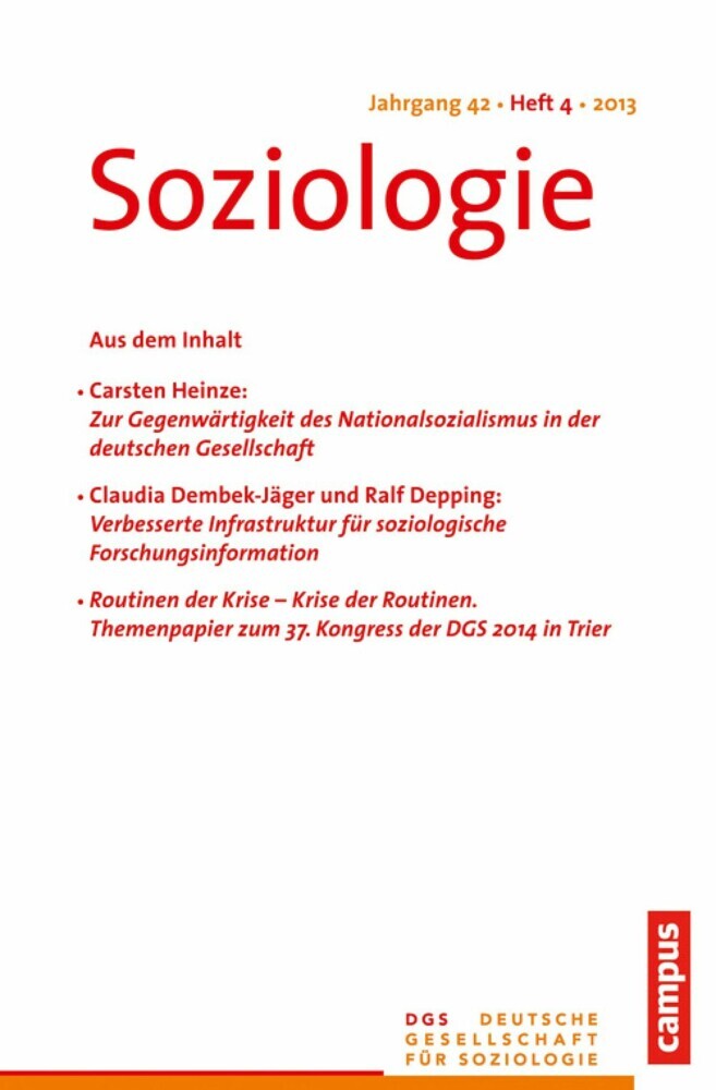 Soziologie 4.2013 main product photo