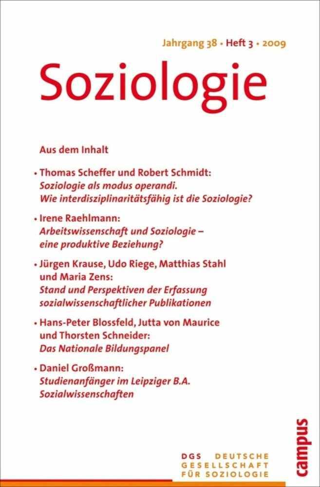 Soziologie 3.2009 main product photo