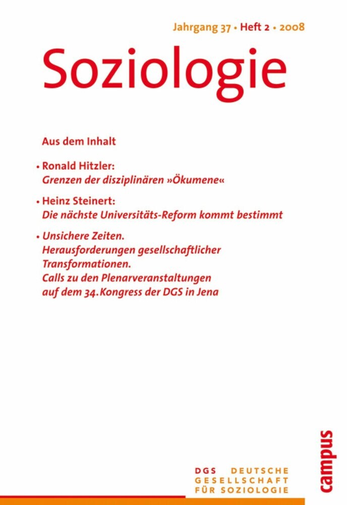 Soziologie 2.2008 main product photo